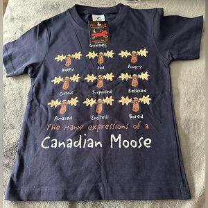 Canadian Moose size 6 kids shirt